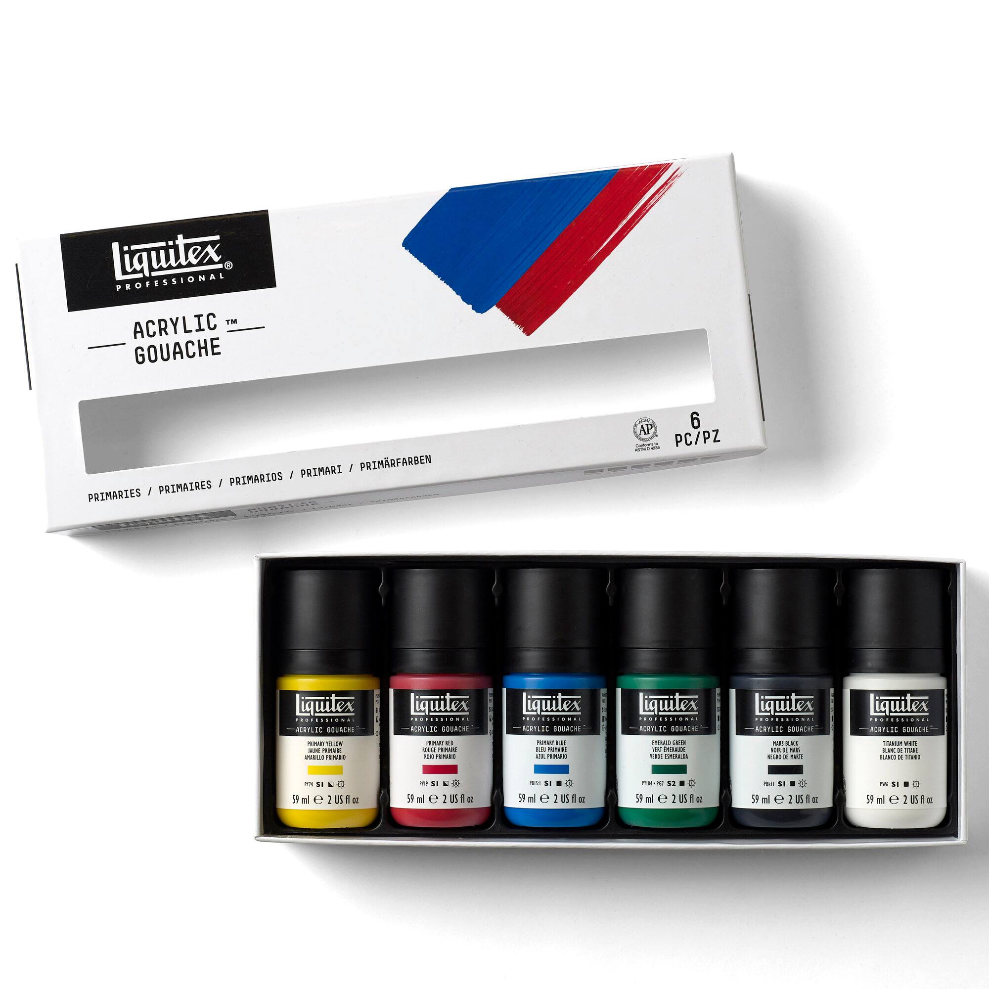 Liquitex® Professional Primaries 2oz. Acrylic Gouache, 6ct.